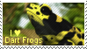 I Love Dart Frogs Stamp